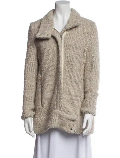 Pre-owned Iro Coat In Neutral