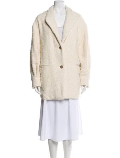 Pre-owned Iro Coat In Neutral