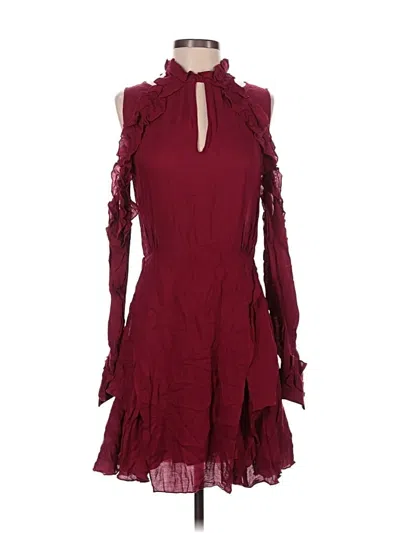 Pre-owned Iro Cocktail Dress In Burgundy