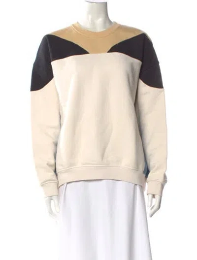 Pre-owned Iro Colorblock Pattern Crew Neck Sweatshirt In Neutral