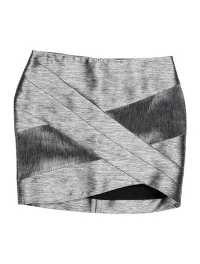 Pre-owned Iro Colorblock Pattern Mini Skirt In Gray