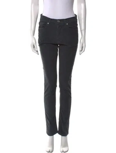 Pre-owned Iro Corduroy Straight Leg Pants In Gray