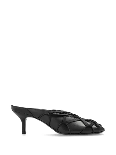 Iro Corset Doll Lace-up Mules In Black