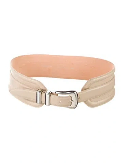 Pre-owned Iro Corset Waist Belt Wide Waist Belt In Neutral