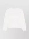 Iro Cotton Cable Knit Sweater With Round Neck