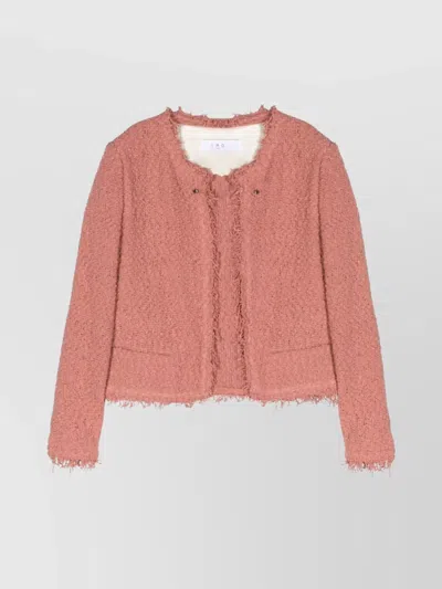 IRO COTTON JACKET FRINGED EDGE