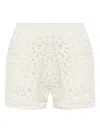 Iro Enaya Shorts In White Cotton In White
