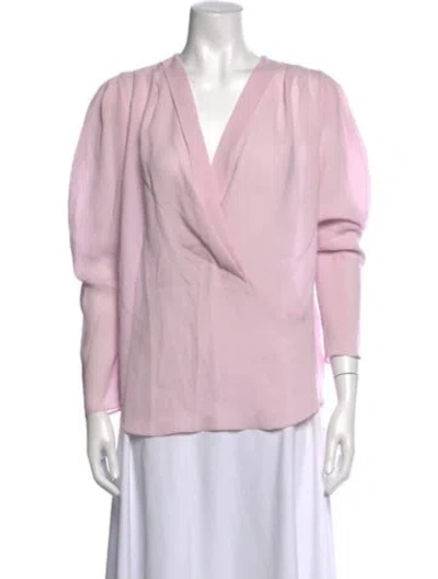 Pre-owned Iro Cowl Neck Long Sleeve Blouse W/ Tags In Purple