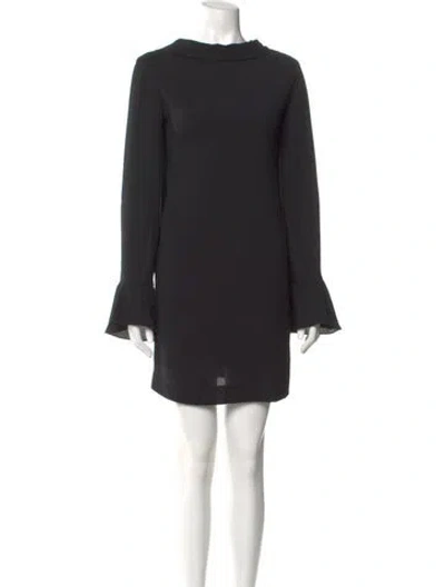 Pre-owned Iro Cowl Neck Mini Dress In Black