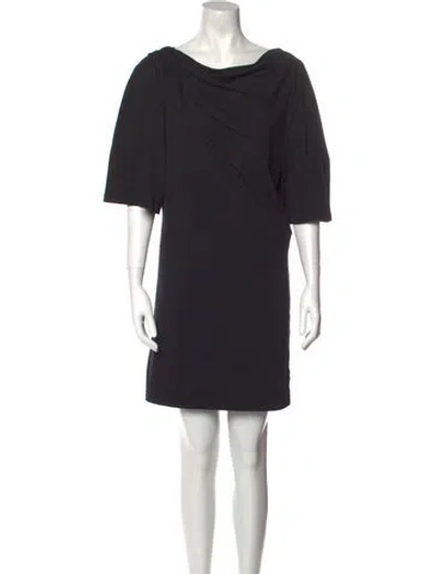 Pre-owned Iro Cowl Neck Mini Dress In Black