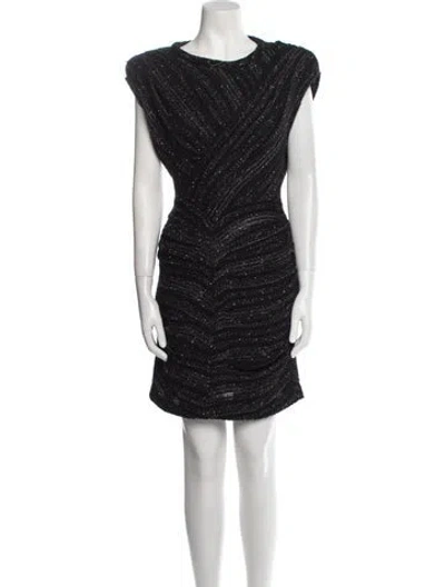 Pre-owned Iro Cowl Neck Mini Dress In Black
