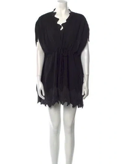 Pre-owned Iro Cowl Neck Mini Dress In Black