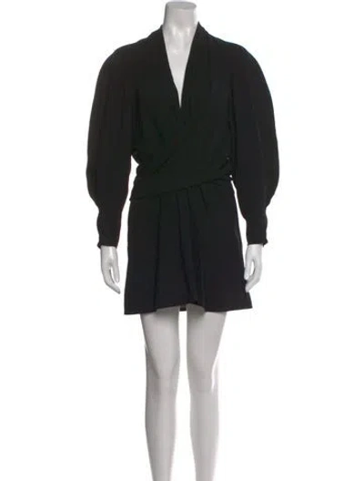 Pre-owned Iro Cowl Neck Mini Dress In Black