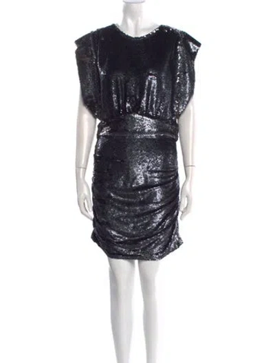Pre-owned Iro Cowl Neck Mini Dress In Blue