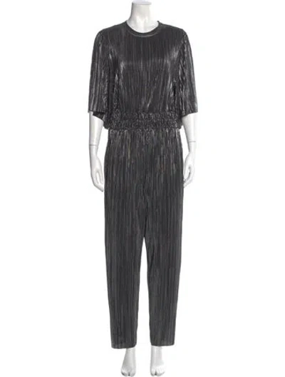 Pre-owned Iro Crew Neck Jumpsuit In Metallic/silver