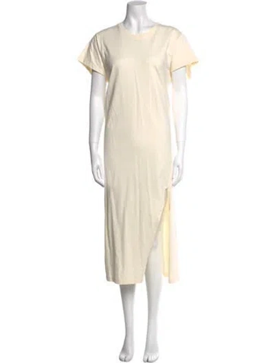 Pre-owned Iro Crew Neck Long Dress In Neutral