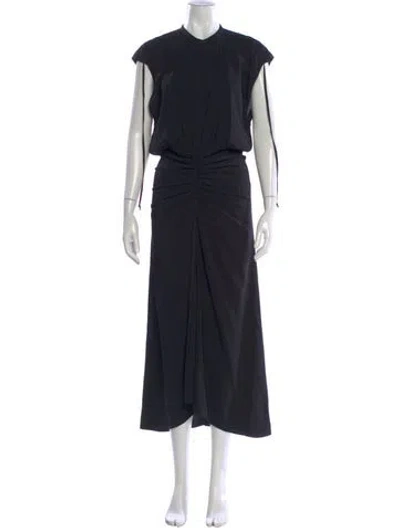 Pre-owned Iro Crew Neck Long Dress W/ Tags In Black