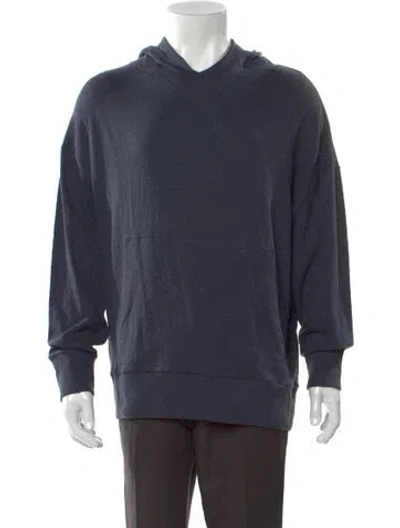 Pre-owned Iro Crew Neck Long Sleeve Hoodie In Blue