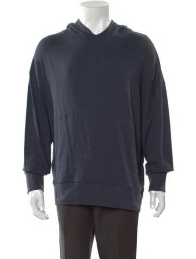 Pre-owned Iro Crew Neck Long Sleeve Hoodie In Blue