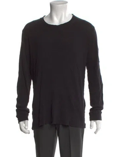 Pre-owned Iro Crew Neck Long Sleeve Pullover In Black