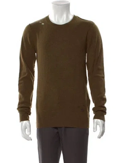 Pre-owned Iro Crew Neck Long Sleeve Pullover In Green