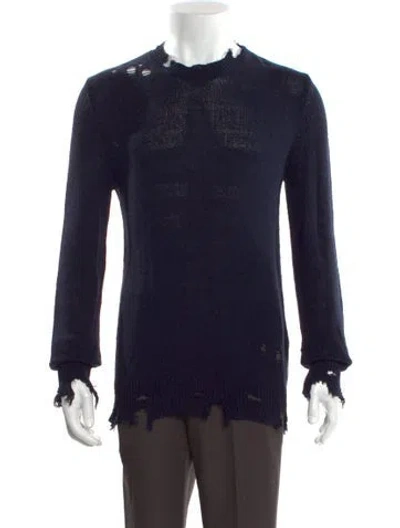 Pre-owned Iro Crew Neck Long Sleeve Pullover W/ Tags In Blue