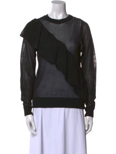 Pre-owned Iro Crew Neck Long Sleeve Sweatshirt In Black