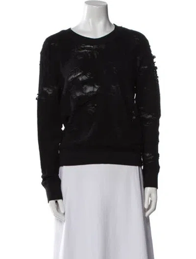 Pre-owned Iro Crew Neck Long Sleeve Sweatshirt In Black