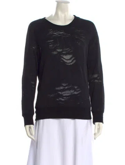 Pre-owned Iro Crew Neck Long Sleeve Sweatshirt In Black