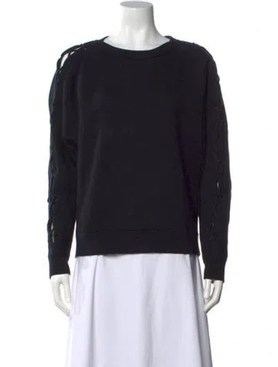 Pre-owned Iro Crew Neck Long Sleeve Sweatshirt In Black