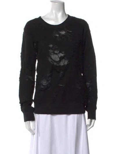 Pre-owned Iro Crew Neck Long Sleeve Sweatshirt In Black