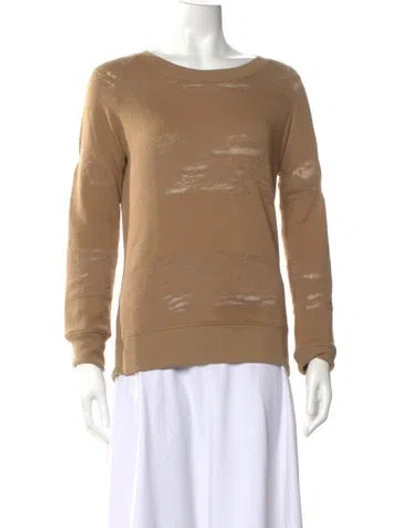 Pre-owned Iro Crew Neck Long Sleeve Sweatshirt In Brown