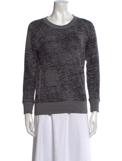 Pre-owned Iro Crew Neck Long Sleeve Sweatshirt In Gray