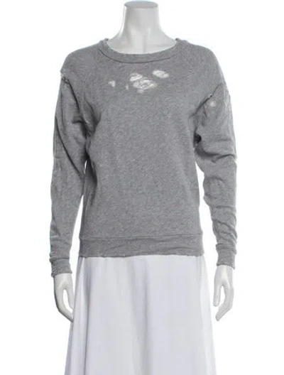 Pre-owned Iro Crew Neck Long Sleeve Sweatshirt In Gray