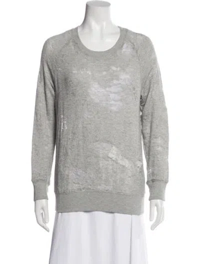 Pre-owned Iro Crew Neck Long Sleeve Sweatshirt In Gray