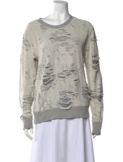 Pre-owned Iro Crew Neck Long Sleeve Sweatshirt In Gray