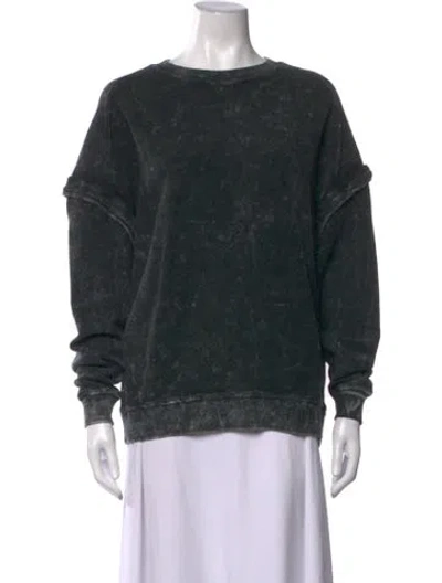 Pre-owned Iro Crew Neck Long Sleeve Sweatshirt In Green