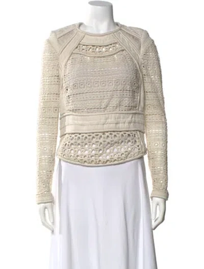 Pre-owned Iro Crew Neck Long Sleeve Sweatshirt In Neutral