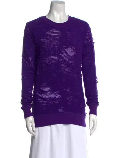 Pre-owned Iro Crew Neck Long Sleeve Sweatshirt In Purple