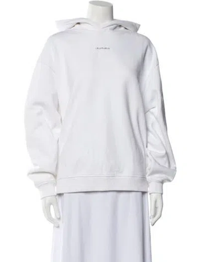 Pre-owned Iro Crew Neck Long Sleeve Sweatshirt In White
