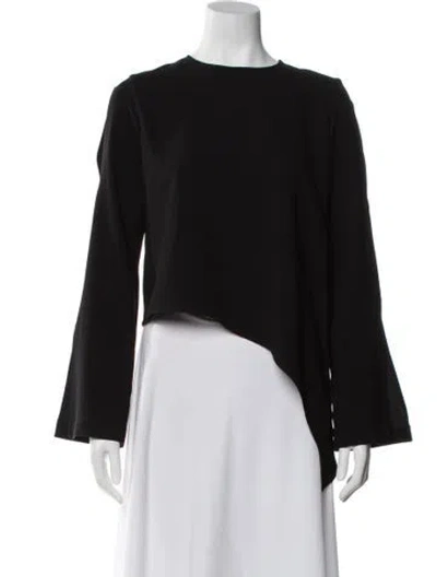Pre-owned Iro Crew Neck Long Sleeve Top In Black