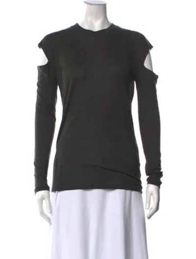 Pre-owned Iro Crew Neck Long Sleeve Top In Grey