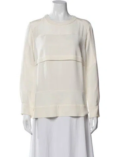 Pre-owned Iro Crew Neck Long Sleeve Top In Neutral