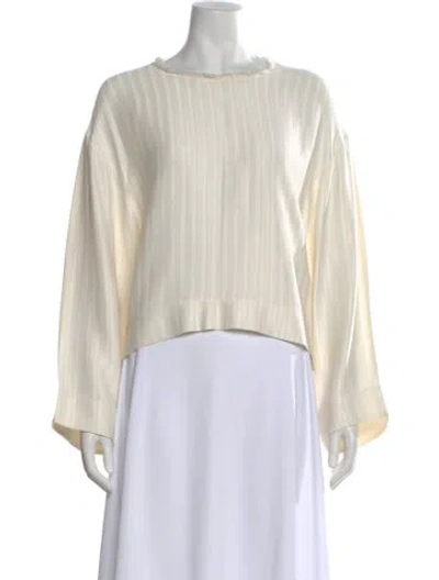 Pre-owned Iro Crew Neck Long Sleeve Top In Neutral