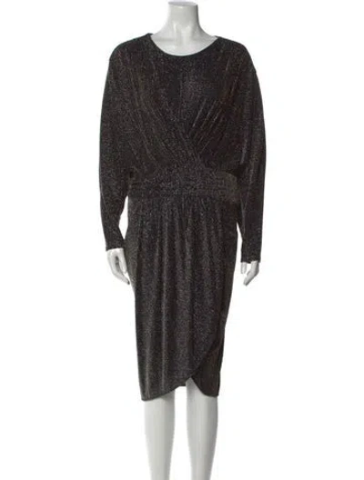 Pre-owned Iro Crew Neck Midi Length Dress In Multi
