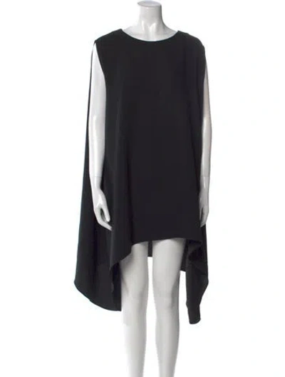 Pre-owned Iro Crew Neck Mini Dress In Black