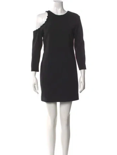 Pre-owned Iro Crew Neck Mini Dress In Black