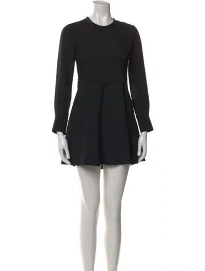 Pre-owned Iro Crew Neck Mini Dress In Black