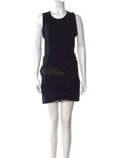 Pre-owned Iro Crew Neck Mini Dress In Multi