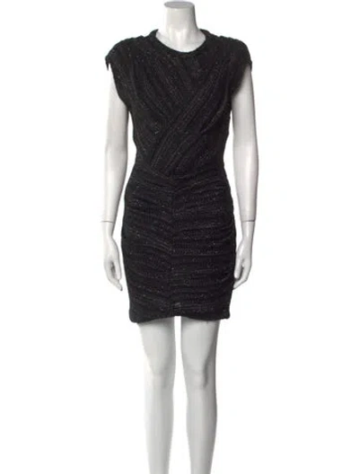 Pre-owned Iro Crew Neck Mini Dress In Multi